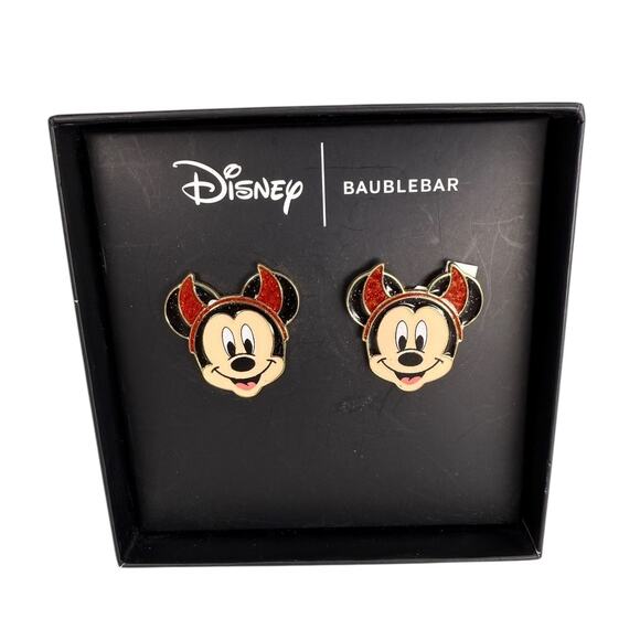 Disney BAUBLEBAR Earrings Mickey Mouse Halloween Devil Costume Stud Earrings - Picture 6 of 6